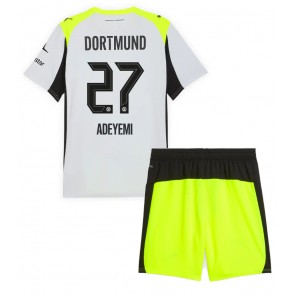 Borussia Dortmund Karim Adeyemi #27 Venkovní dres komplet pro Děti 2025-26 Krátkým Rukávem (+ Krátké kalhoty)