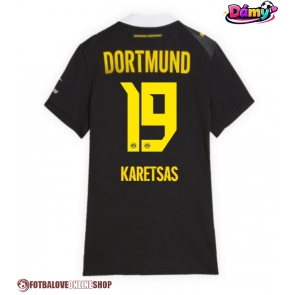 Borussia Dortmund Konstantinos Karetsas #19 Venkovní Dres pro Dámy 2026-27 Krátkým Rukávem