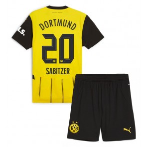 Borussia Dortmund Marcel Sabitzer #20 Domácí dres komplet pro Děti 2024-25 Krátkým Rukávem (+ Krátké kalhoty)