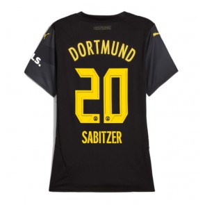 Borussia Dortmund Marcel Sabitzer #20 Venkovní Dres pro Dámy 2024-25 Krátkým Rukávem