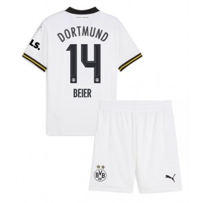 Borussia Dortmund Maximilian Beier #14 Alternativní dres komplet pro Děti 2024-25 Krátkým Rukávem (+ Krátké kalhoty)
