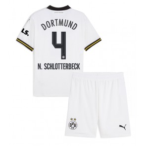 Borussia Dortmund Nico Schlotterbeck #4 Alternativní dres komplet pro Děti 2024-25 Krátkým Rukávem (+ Krátké kalhoty)