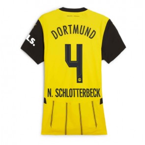 Borussia Dortmund Nico Schlotterbeck #4 Domácí Dres pro Dámy 2024-25 Krátkým Rukávem