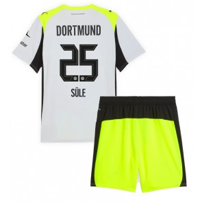 Borussia Dortmund Niklas Sule #25 Venkovní dres komplet pro Děti 2025-26 Krátkým Rukávem (+ Krátké kalhoty)