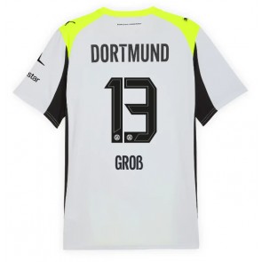 Borussia Dortmund Pascal Gross #13 Venkovní Dres 2025-26 Krátkým Rukávem Borussia Dortmund Pascal Gross #13 Venkovní Dres 2025-26 Krátkým Rukávem