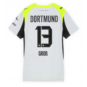 Borussia Dortmund Pascal Gross #13 Venkovní Dres pro Dámy 2025-26 Krátkým Rukávem Borussia Dortmund Pascal Gross #13 Venkovní Dres pro Dámy 2025-26 Krátkým Rukávem