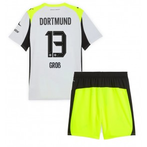 Borussia Dortmund Pascal Gross #13 Venkovní dres komplet pro Děti 2025-26 Krátkým Rukávem (+ Krátké kalhoty) Borussia Dortmund Pascal Gross #13 Venkovní dres komplet pro Děti 2025-26 Krátkým Rukávem (+ Krátké kalhoty)