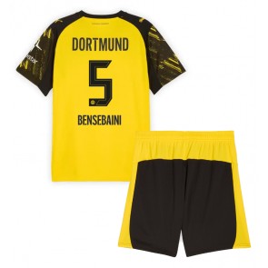 Borussia Dortmund Ramy Bensebaini #5 Domácí dres komplet pro Děti 2025-26 Krátkým Rukávem (+ Krátké kalhoty)