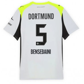 Borussia Dortmund Ramy Bensebaini #5 Venkovní Dres 2025-26 Krátkým Rukávem
