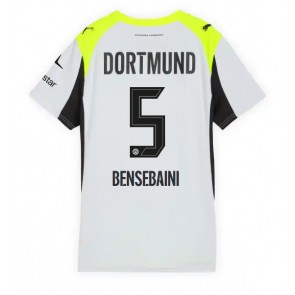 Borussia Dortmund Ramy Bensebaini #5 Venkovní Dres pro Dámy 2025-26 Krátkým Rukávem Borussia Dortmund Ramy Bensebaini #5 Venkovní Dres pro Dámy 2025-26 Krátkým Rukávem