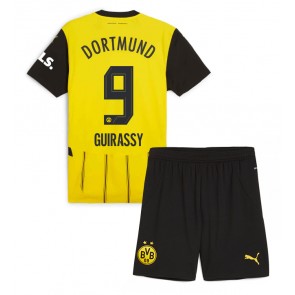 Borussia Dortmund Serhou Guirassy #9 Domácí dres komplet pro Děti 2024-25 Krátkým Rukávem (+ Krátké kalhoty)
