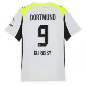 Borussia Dortmund Serhou Guirassy #9 Venkovní Dres 2025-26 Krátkým Rukávem Borussia Dortmund Serhou Guirassy #9 Venkovní Dres 2025-26 Krátkým Rukávem