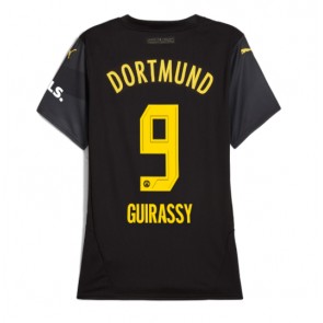 Borussia Dortmund Serhou Guirassy #9 Venkovní Dres pro Dámy 2024-25 Krátkým Rukávem