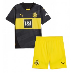 Borussia Dortmund Venkovní dres komplet pro Děti 2024-25 Krátkým Rukávem (+ Krátké kalhoty)