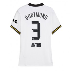 Borussia Dortmund Waldemar Anton #3 Alternativní Dres pro Dámy 2024-25 Krátkým Rukávem