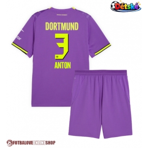 Borussia Dortmund Waldemar Anton #3 Alternativní dres komplet pro Děti 2026-27 Krátkým Rukávem (+ Krátké kalhoty)