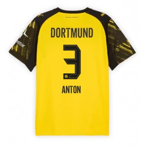 Borussia Dortmund Waldemar Anton #3 Domácí Dres 2025-26 Krátkým Rukávem Borussia Dortmund Waldemar Anton #3 Domácí Dres 2025-26 Krátkým Rukávem
