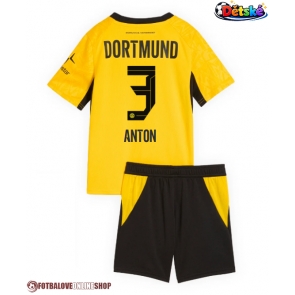 Borussia Dortmund Waldemar Anton #3 Domácí dres komplet pro Děti 2026-27 Krátkým Rukávem (+ Krátké kalhoty)