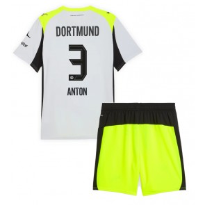 Borussia Dortmund Waldemar Anton #3 Venkovní dres komplet pro Děti 2025-26 Krátkým Rukávem (+ Krátké kalhoty) Borussia Dortmund Waldemar Anton #3 Venkovní dres komplet pro Děti 2025-26 Krátkým Rukávem (+ Krátké kalhoty)