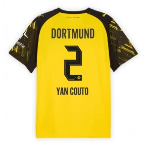 Borussia Dortmund Yan Couto #2 Domácí Dres 2025-26 Krátkým Rukávem Borussia Dortmund Yan Couto #2 Domácí Dres 2025-26 Krátkým Rukávem