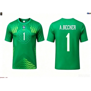 Brazílie Alisson Becker #1 Brankář Venkovní Dres MS 2026 Krátkým Rukávem