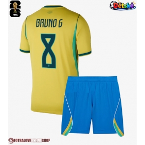 Brazílie Bruno Guimaraes #8 Domácí dres komplet pro Děti MS 2026 Krátkým Rukávem (+ Krátké kalhoty)