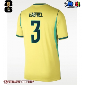 Brazílie Gabriel Magalhaes #3 Domácí Dres MS 2026 Krátkým Rukávem