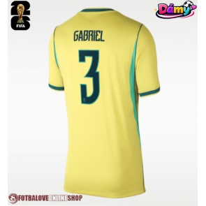 Brazílie Gabriel Magalhaes #3 Domácí Dres pro Dámy MS 2026 Krátkým Rukávem