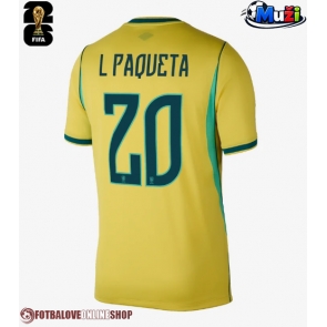 Brazílie Lucas Paqueta #20 Domácí Dres MS 2026 Krátkým Rukávem
