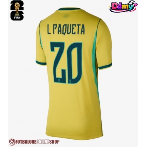 Brazílie Lucas Paqueta #20 Domácí Dres pro Dámy MS 2026 Krátkým Rukávem