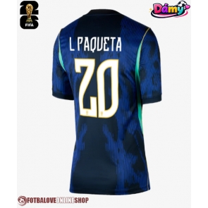 Brazílie Lucas Paqueta #20 Venkovní Dres pro Dámy MS 2026 Krátkým Rukávem