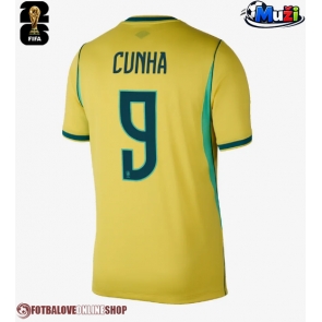 Brazílie Matheus Cunha #9 Domácí Dres MS 2026 Krátkým Rukávem