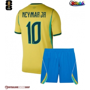 Brazílie Neymar Jr #10 Domácí dres komplet pro Děti MS 2026 Krátkým Rukávem (+ Krátké kalhoty)
