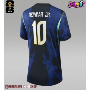 Brazílie Neymar Jr #10 Venkovní Dres pro Dámy MS 2026 Krátkým Rukávem