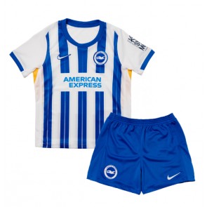 Brighton Domácí dres komplet pro Děti 2024-25 Krátkým Rukávem (+ Krátké kalhoty)
