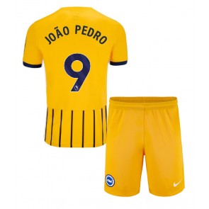 Brighton Joao Pedro #9 Venkovní dres komplet pro Děti 2024-25 Krátkým Rukávem (+ Krátké kalhoty)