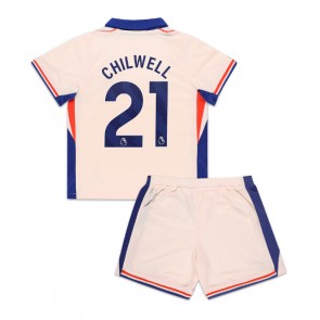 Chelsea Ben Chilwell #21 Venkovní dres komplet pro Děti 2024-25 Krátkým Rukávem (+ Krátké kalhoty)