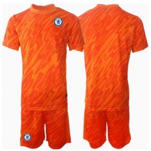 Chelsea Brankář Domácí dres komplet pro Děti 2024-25 Krátkým Rukávem (+ Krátké kalhoty)