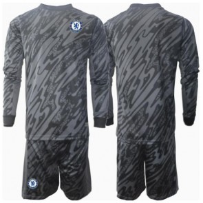 Chelsea Brankář Venkovní dres komplet pro Děti 2024-25 Dlouhým Rukávem (+ Krátké kalhoty)