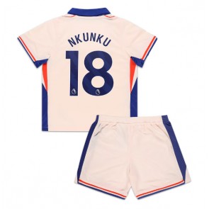 Chelsea Christopher Nkunku #18 Venkovní dres komplet pro Děti 2024-25 Krátkým Rukávem (+ Krátké kalhoty)
