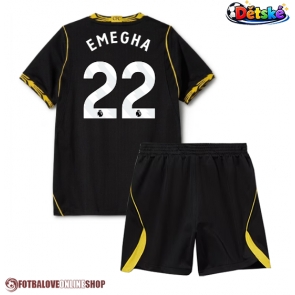 Chelsea Emmanuel Emegha #22 Venkovní dres komplet pro Děti 2026-27 Krátkým Rukávem (+ Krátké kalhoty)