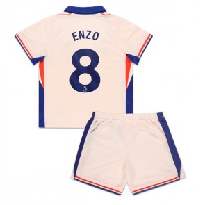 Chelsea Enzo Fernandez #8 Venkovní dres komplet pro Děti 2024-25 Krátkým Rukávem (+ Krátké kalhoty)