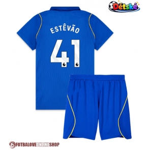 Chelsea Estevao Willian #41 Domácí dres komplet pro Děti 2026-27 Krátkým Rukávem (+ Krátké kalhoty)