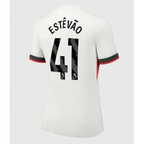 Chelsea Estevao Willian #41 Venkovní Dres pro Dámy 2025-26 Krátkým Rukávem