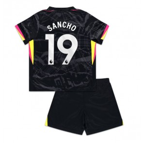 Chelsea Jadon Sancho #19 Alternativní dres komplet pro Děti 2024-25 Krátkým Rukávem (+ Krátké kalhoty)