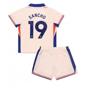 Chelsea Jadon Sancho #19 Venkovní dres komplet pro Děti 2024-25 Krátkým Rukávem (+ Krátké kalhoty)