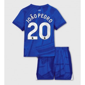 Chelsea Joao Pedro #20 Domácí dres komplet pro Děti 2025-26 Krátkým Rukávem (+ Krátké kalhoty)
