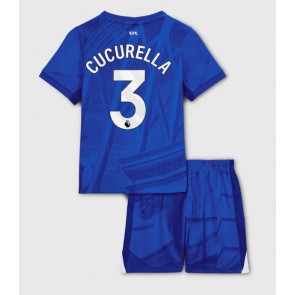 Chelsea Marc Cucurella #3 Domácí dres komplet pro Děti 2025-26 Krátkým Rukávem (+ Krátké kalhoty)