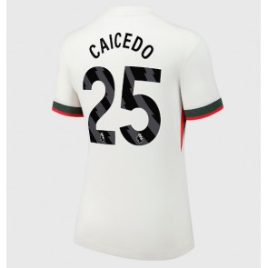 Chelsea Moises Caicedo #25 Venkovní Dres pro Dámy 2025-26 Krátkým Rukávem