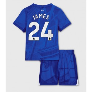 Chelsea Reece James #24 Domácí dres komplet pro Děti 2025-26 Krátkým Rukávem (+ Krátké kalhoty)